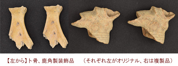 レプリカ ト骨 鹿角製装飾品
